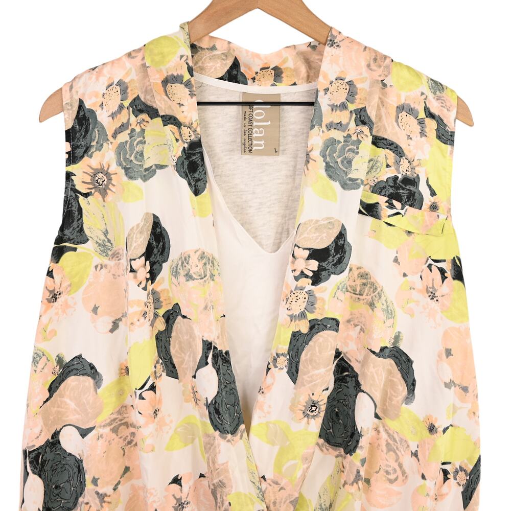 Anthropologie Dolan Floral Pia Crossover Tank, large - Picture 2 of 6